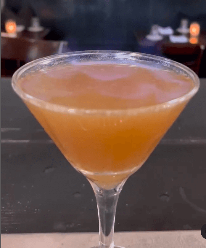 Cinderella's Chariot, a fiery, Halloween-ready cocktail from Cove Hollow Tavern
