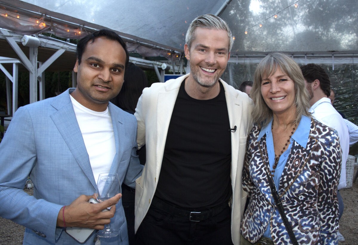Vikrant Patel, Ryan Serhant, Doreen Atkins at SERHANT's 3rd Anniversary Party