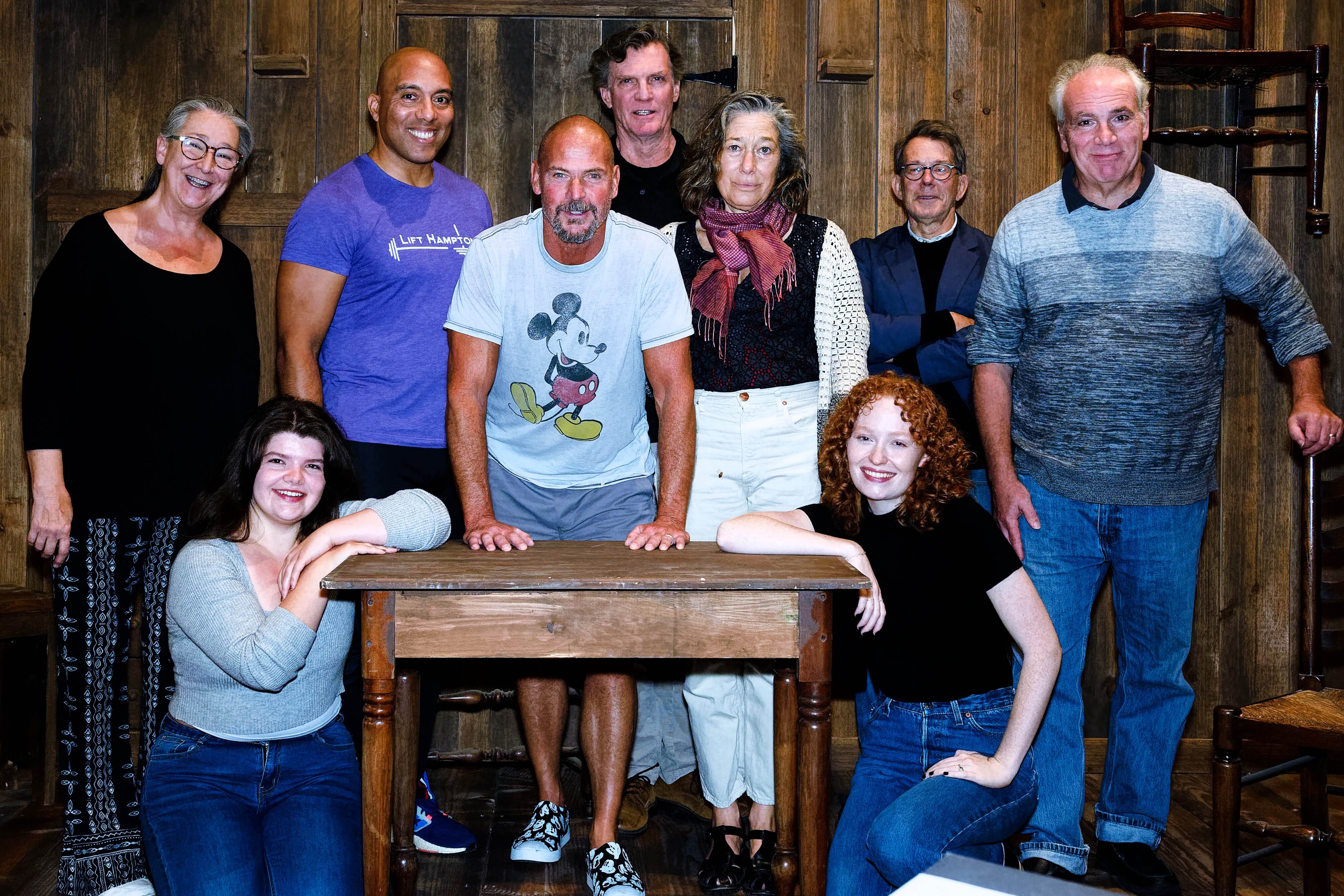 The cast of Bay Street's 'The Crucible' at their meet-and-greet read-through.