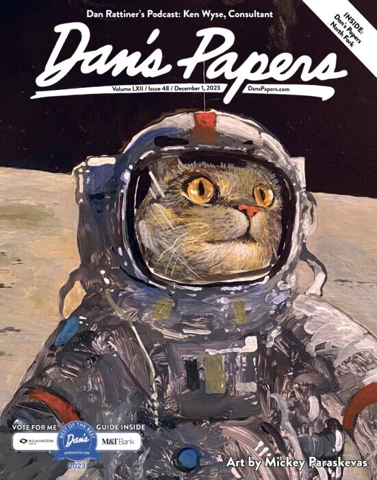 December 1, 2023 Dan's Papers cover art by Mickey Paraskevas