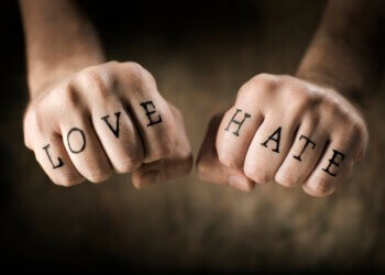 Love and Hate hands
