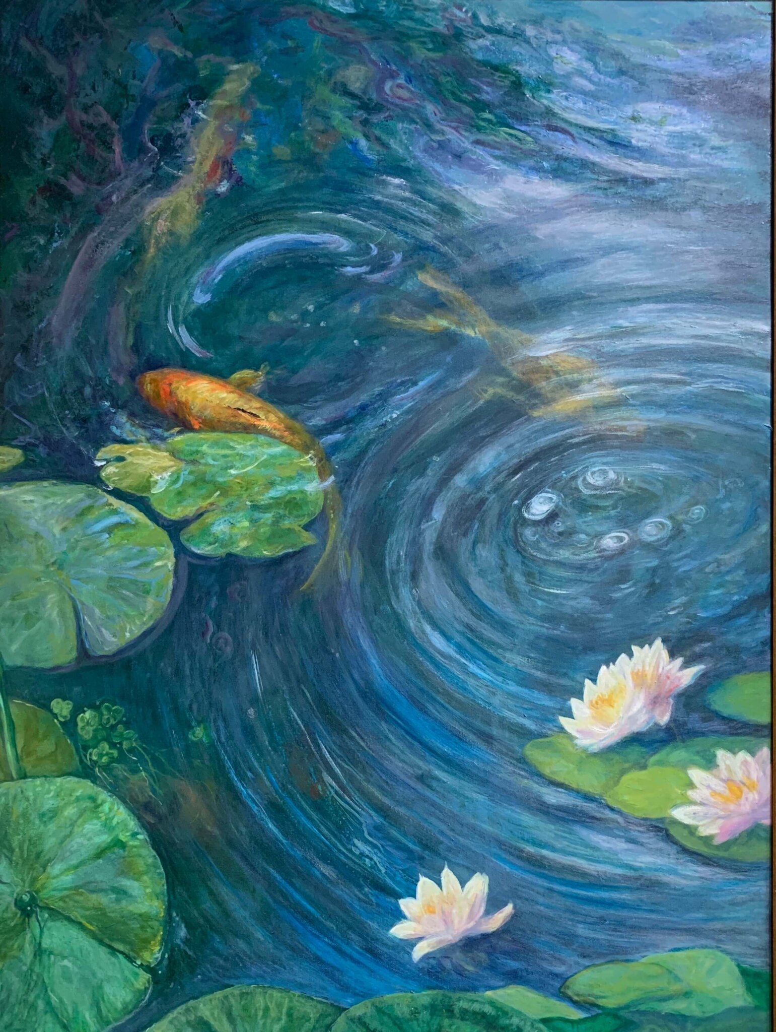 A freshwater painting by Diane Alec Smith