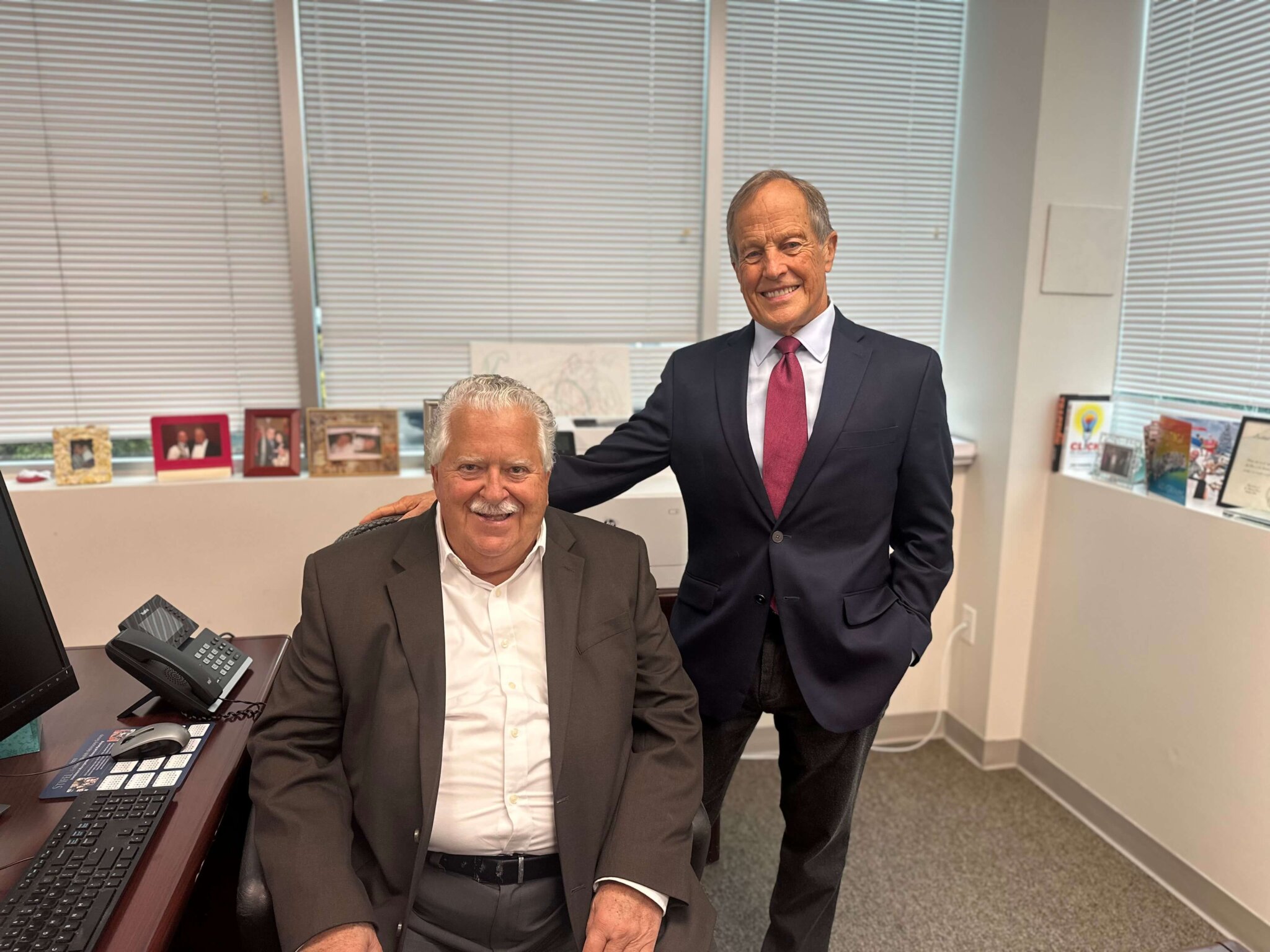 RISE Life Services Executive Director Charles Evdos with Board President Gregory Blass