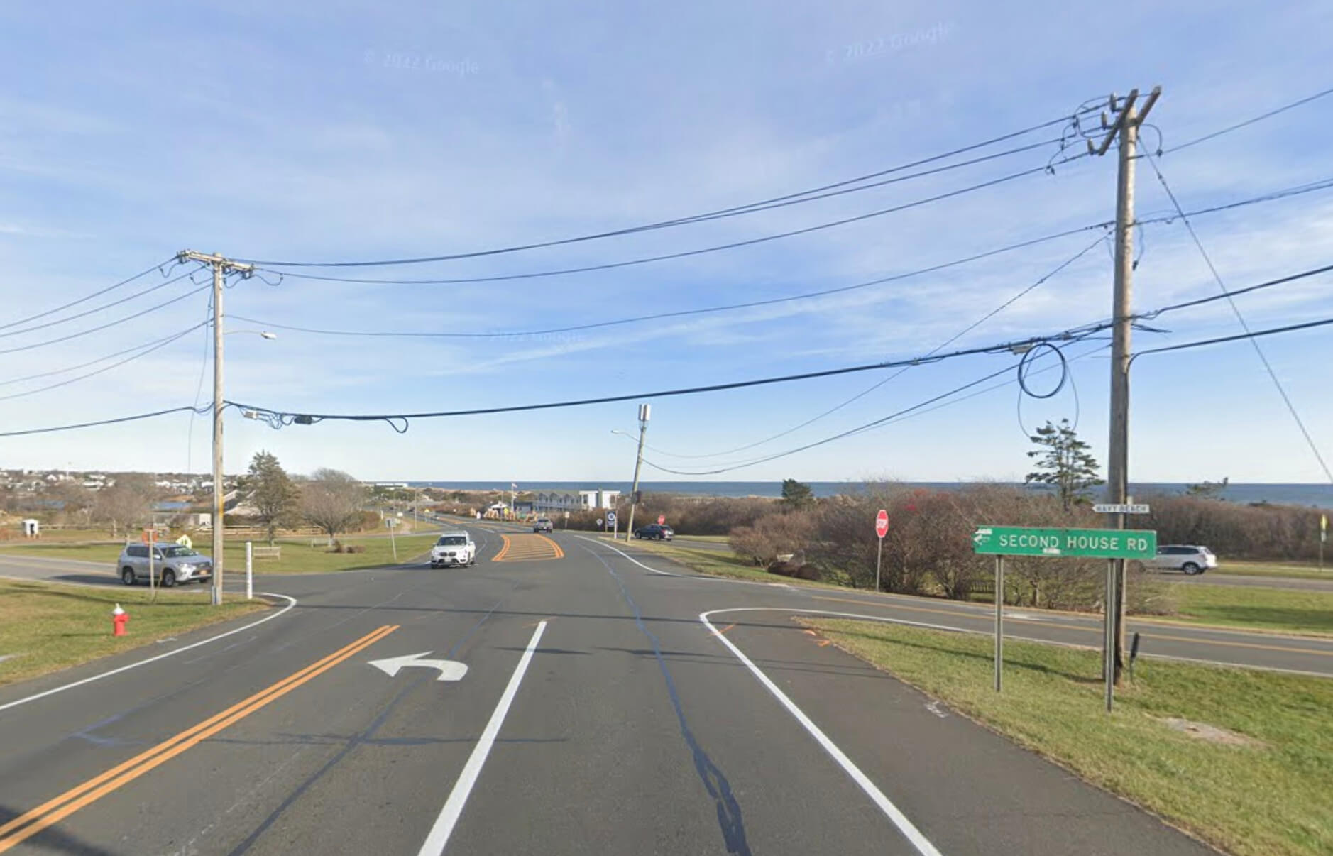 The ugly utility lines at Montauk Highway and Second House Road are a thing of the past
