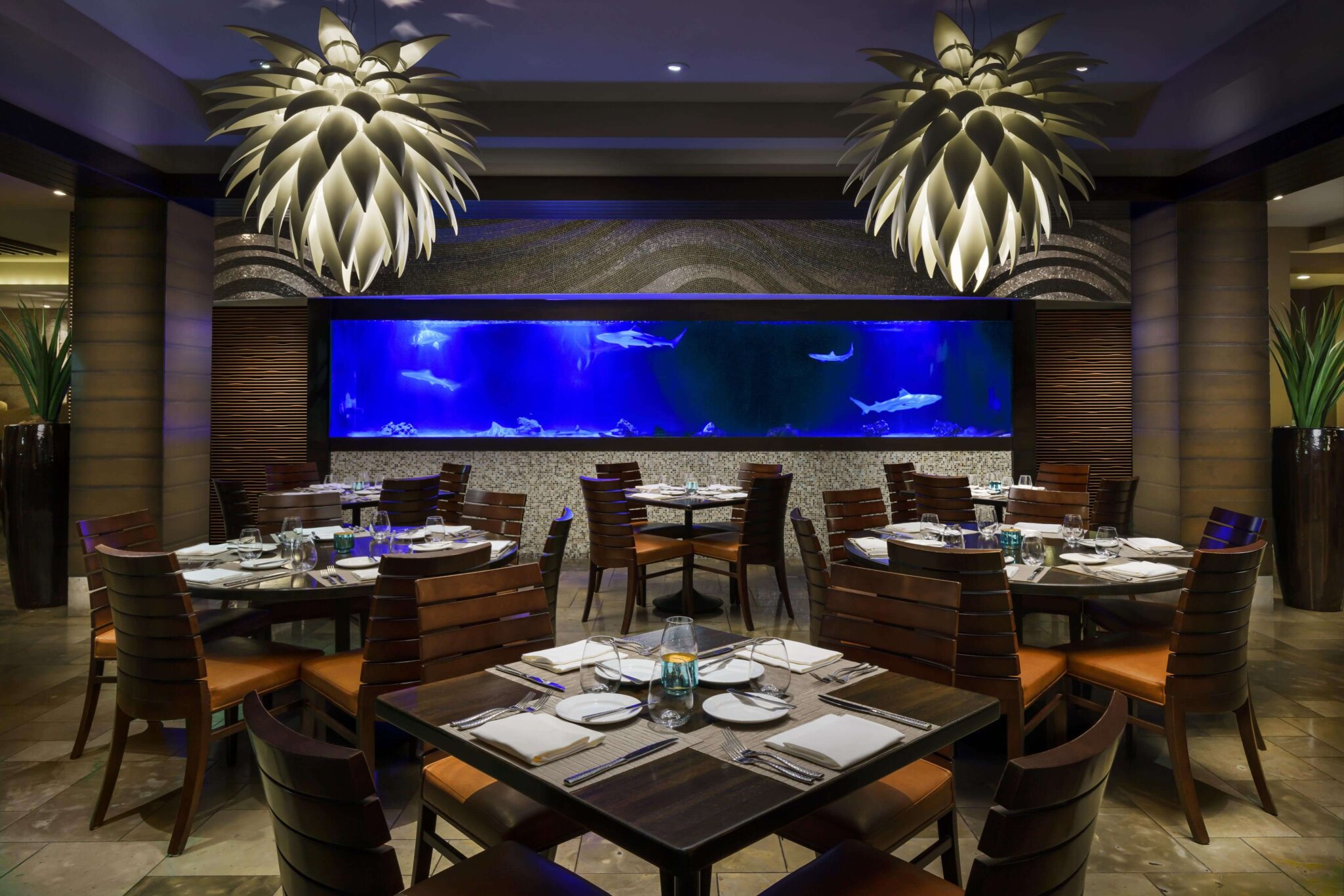 The Atlantic Grille dining room at the Seagate