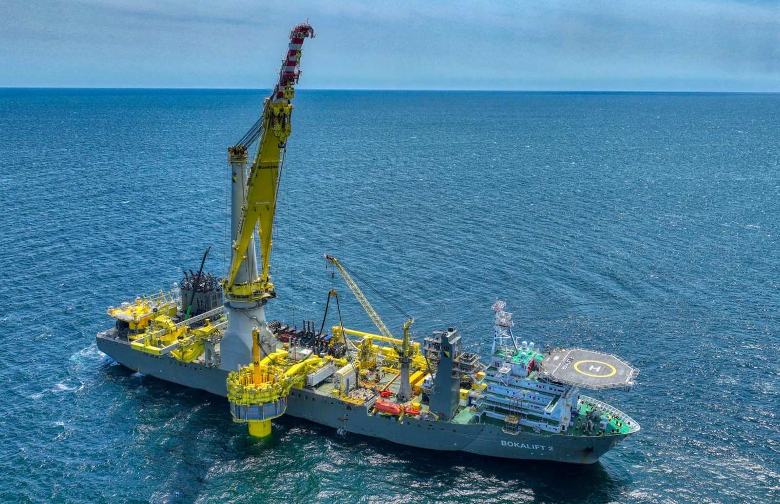 South Fork Wind monopile foundations were laid in the Atlantic this summer offshore wind farm