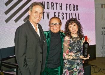 Stephen Moyer moderated a panel with “Who’s Annie?” star Annie Pisapia and creator Sophia Peer at the North Fork TV Festival 2023