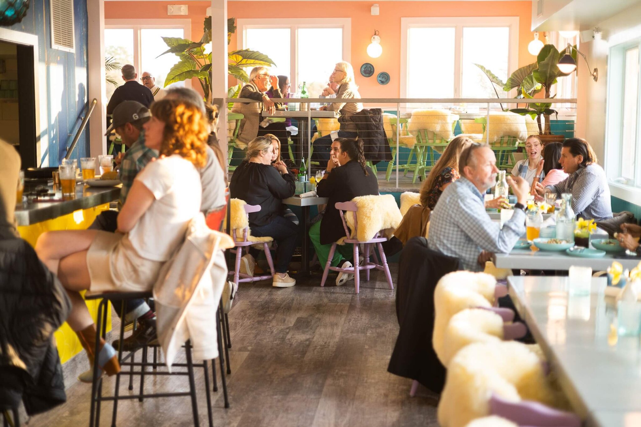 The dining room at Little Fish, which recently celebrated its first anniversary with Chef Ryan Barth-Dwyer