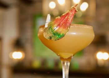 The Pear Belle-Tini at Mirabelle Restaurant