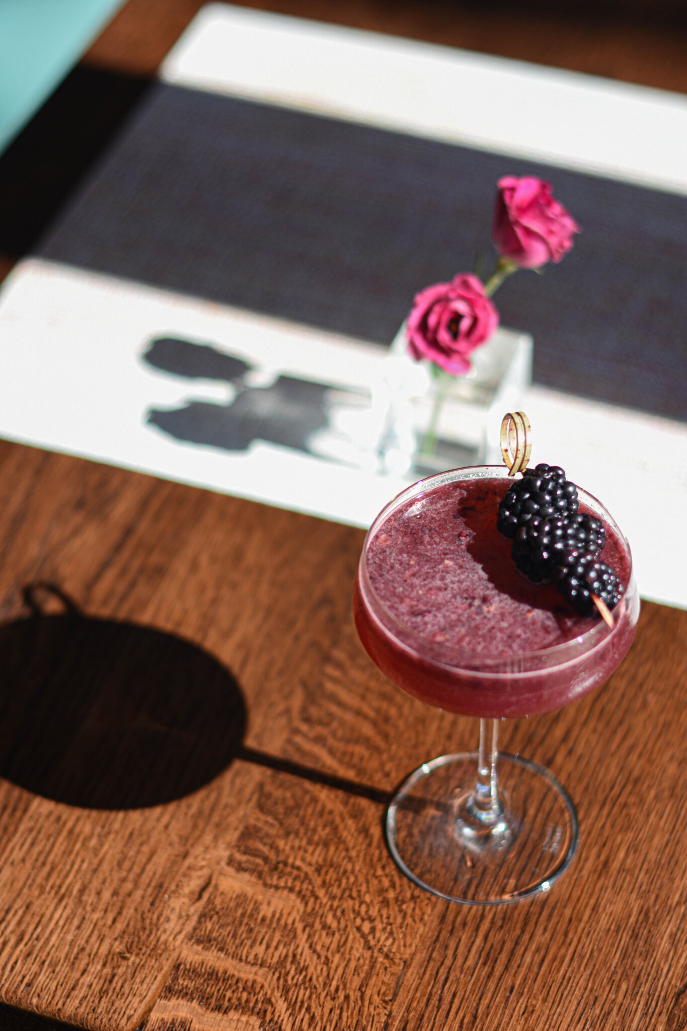 A blackberry margerita from El Verano