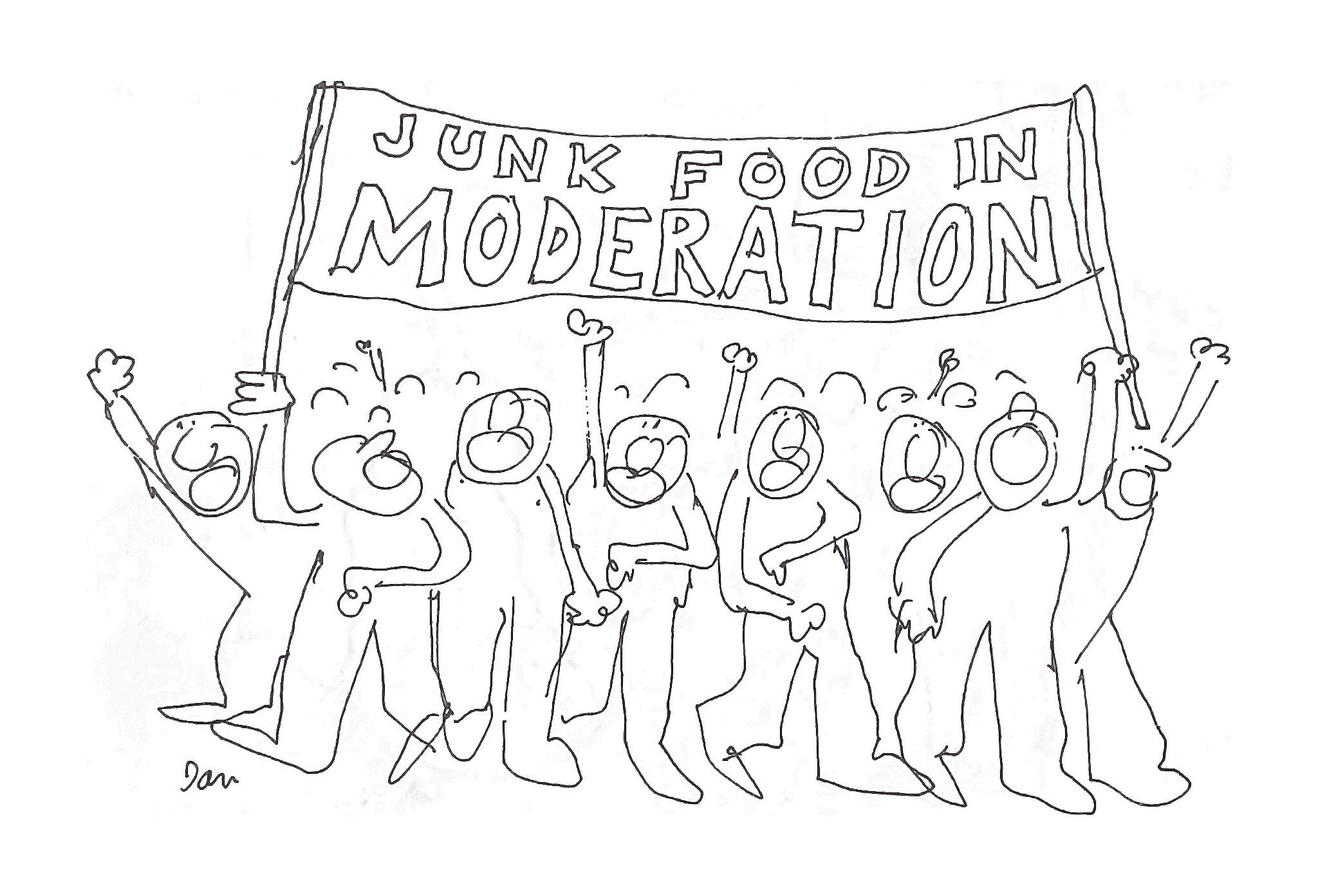 junk food Cartoon by Dan Rattiner
