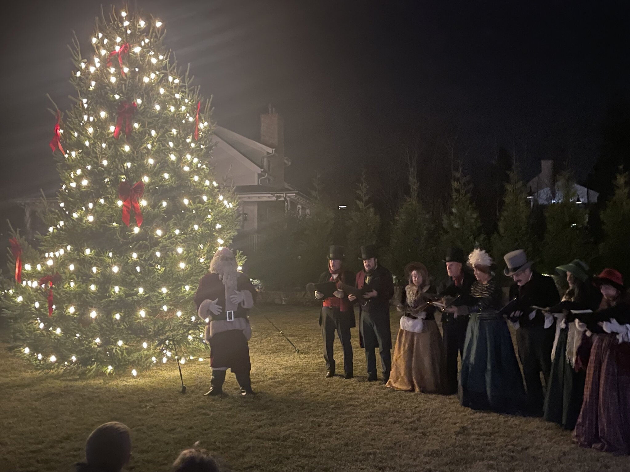 Canoe Place held a festive tree lighting on Friday, December 1 in Hampton Bays
