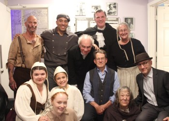 Joe Pallister, Gabrial Portuondo, Allen O_Reilly, Matthew Conlon, Teresa DeBerry, Anna Francesca Schiavoni, Kate Fitzgerald, Sonnie Betts, Keith Reddin, Meg Gibson, Director Will Pomerantz at The Crucible Premiere