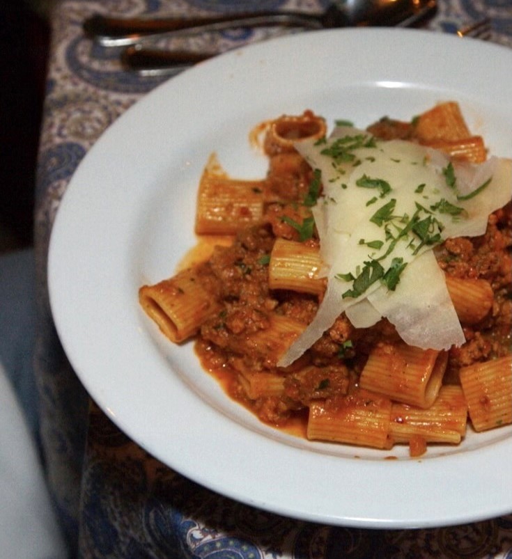 The Fresno Rigatoni Bolognese