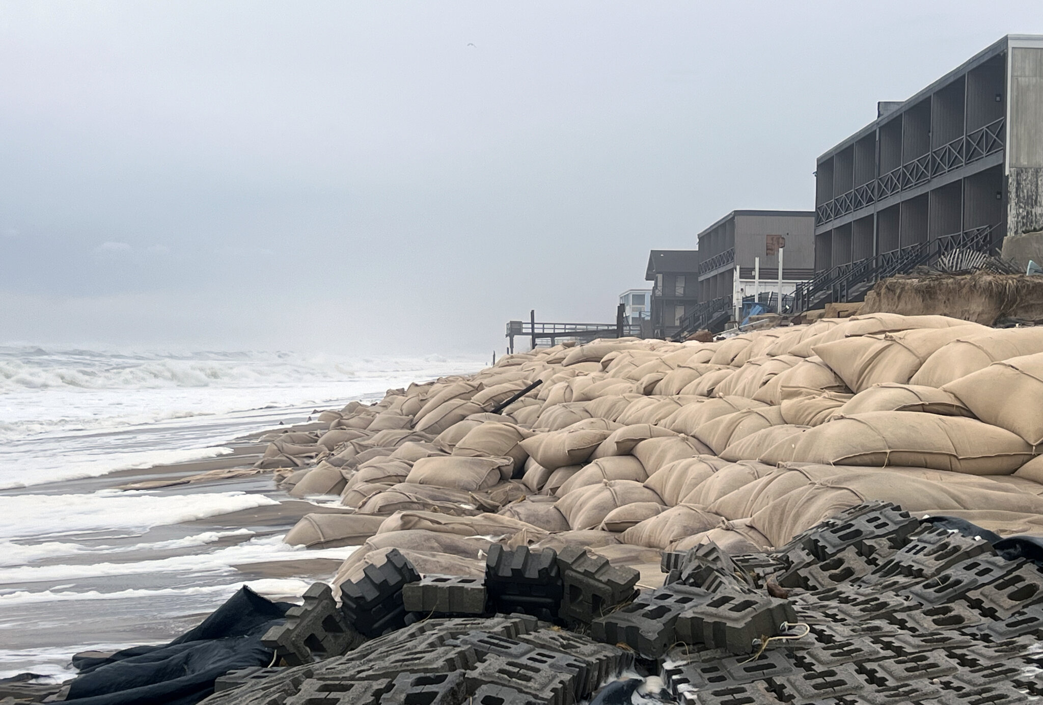 Recent storms left their mark on the Montauk oceanfront