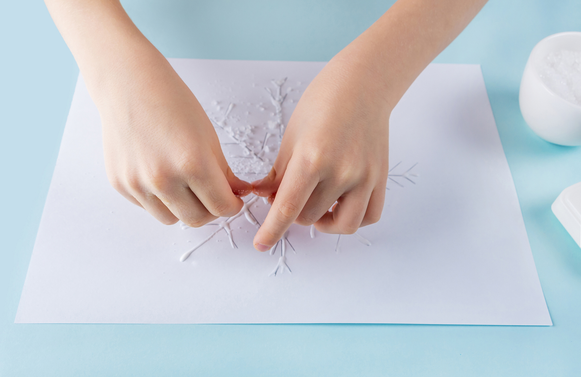 Kids can create salt snowflakes at Westhampton Library