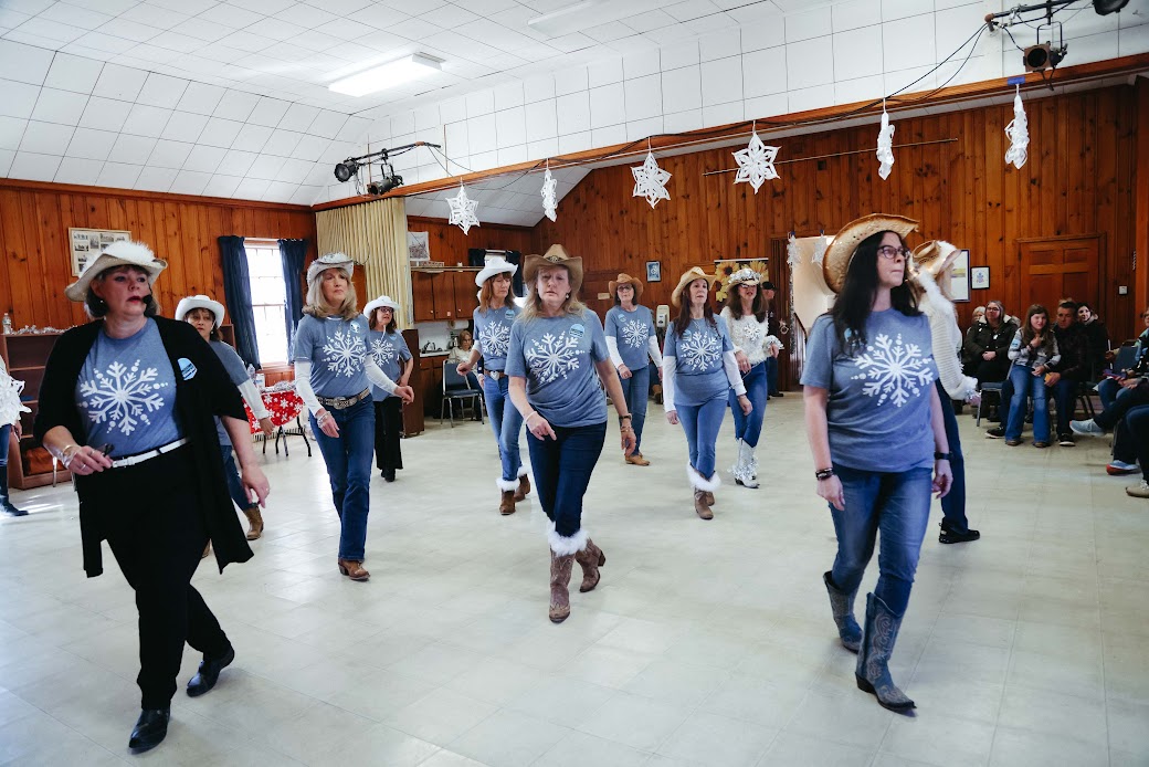 Southold WinterFest line dancing