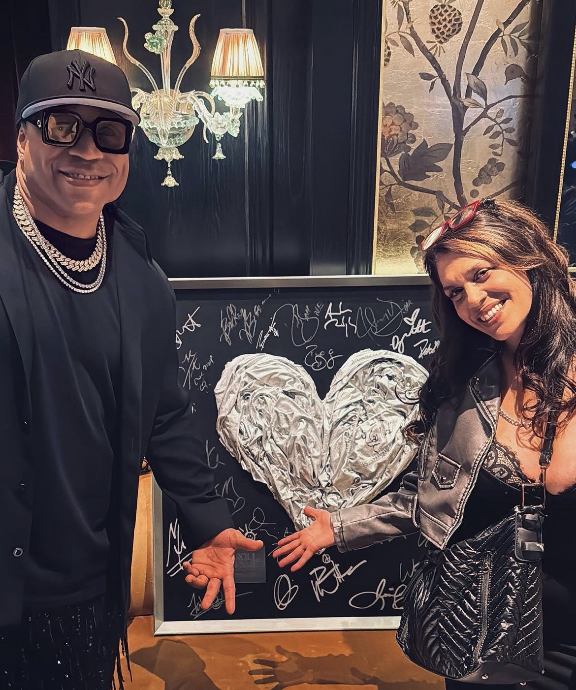 LL Cool J signing Jennifer Jo Contini's "Platinum Love"