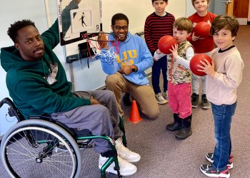 DJ Johnson, Zachary Nathaniel, Blake Boxer, Fritz Carey, James Hanrahan, Carlos Real at Studio & Sports Experience