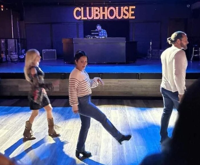 Line dancing at the Clubhouse Hamptons