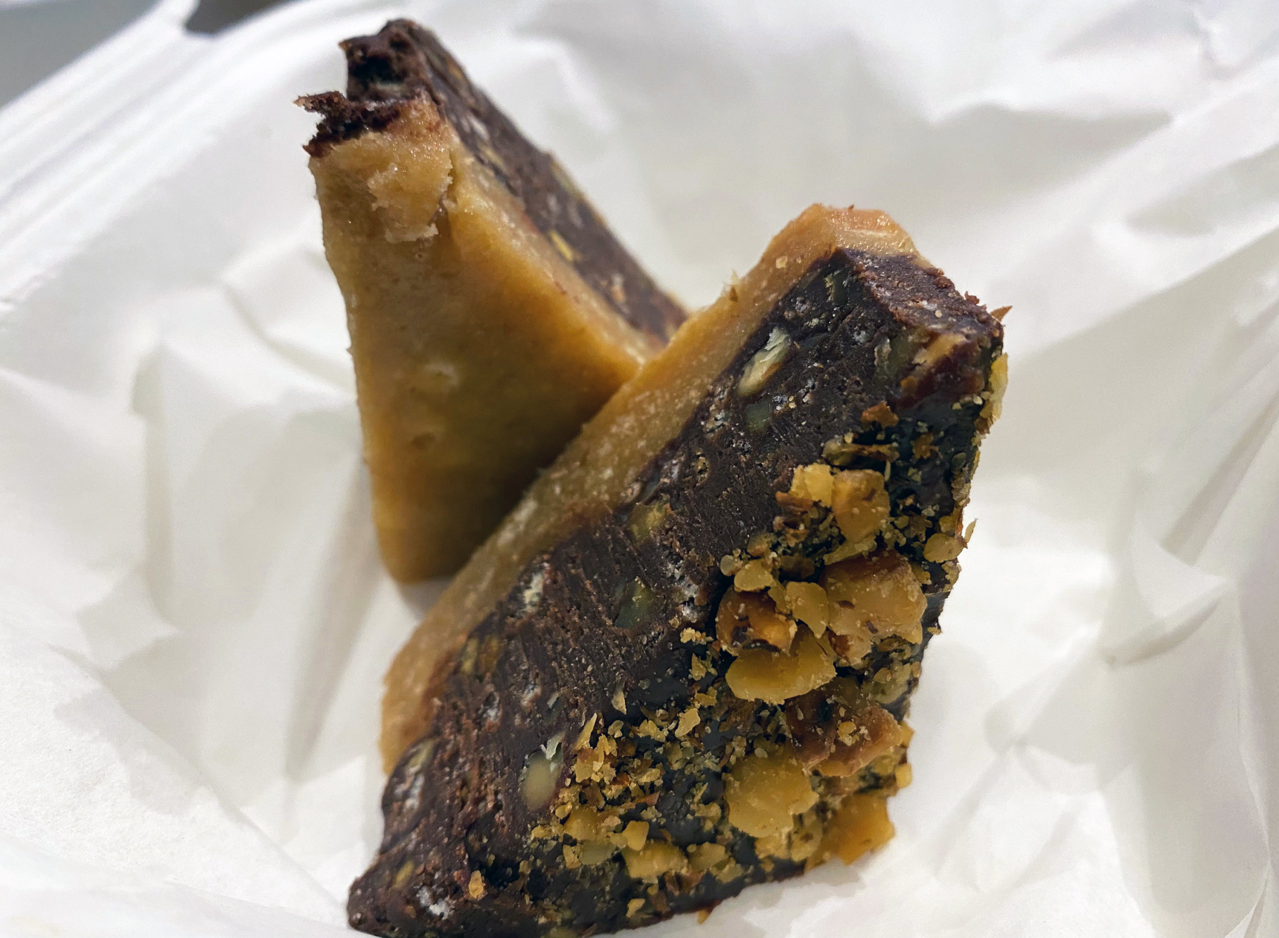 Walnut and dark chocolate burfi dessert from Ruby Murray's