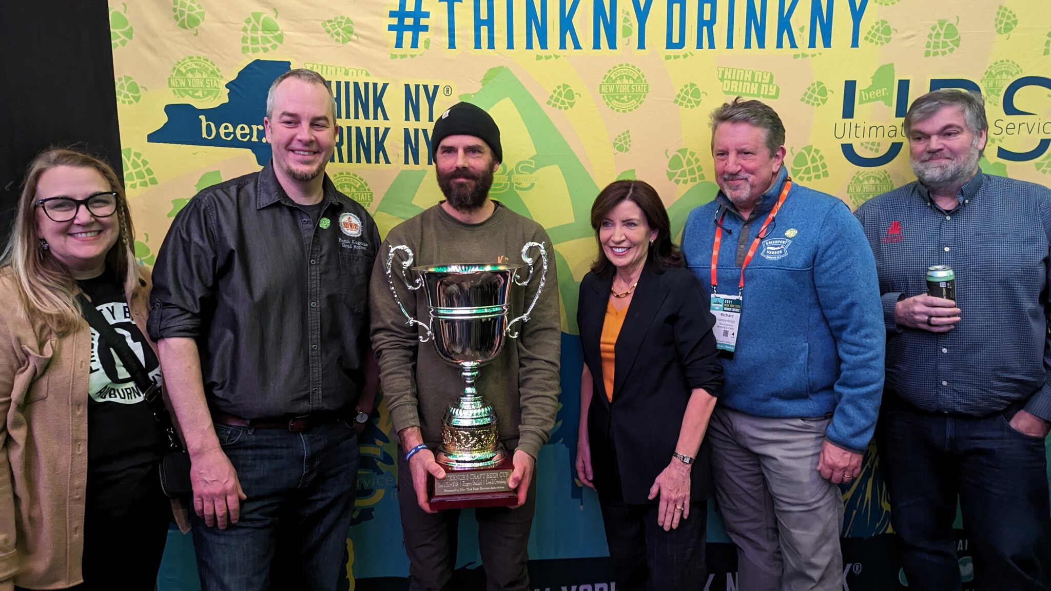 Gov. Hochul presents the Governor's Cup at the New York State Craft Beer Competition