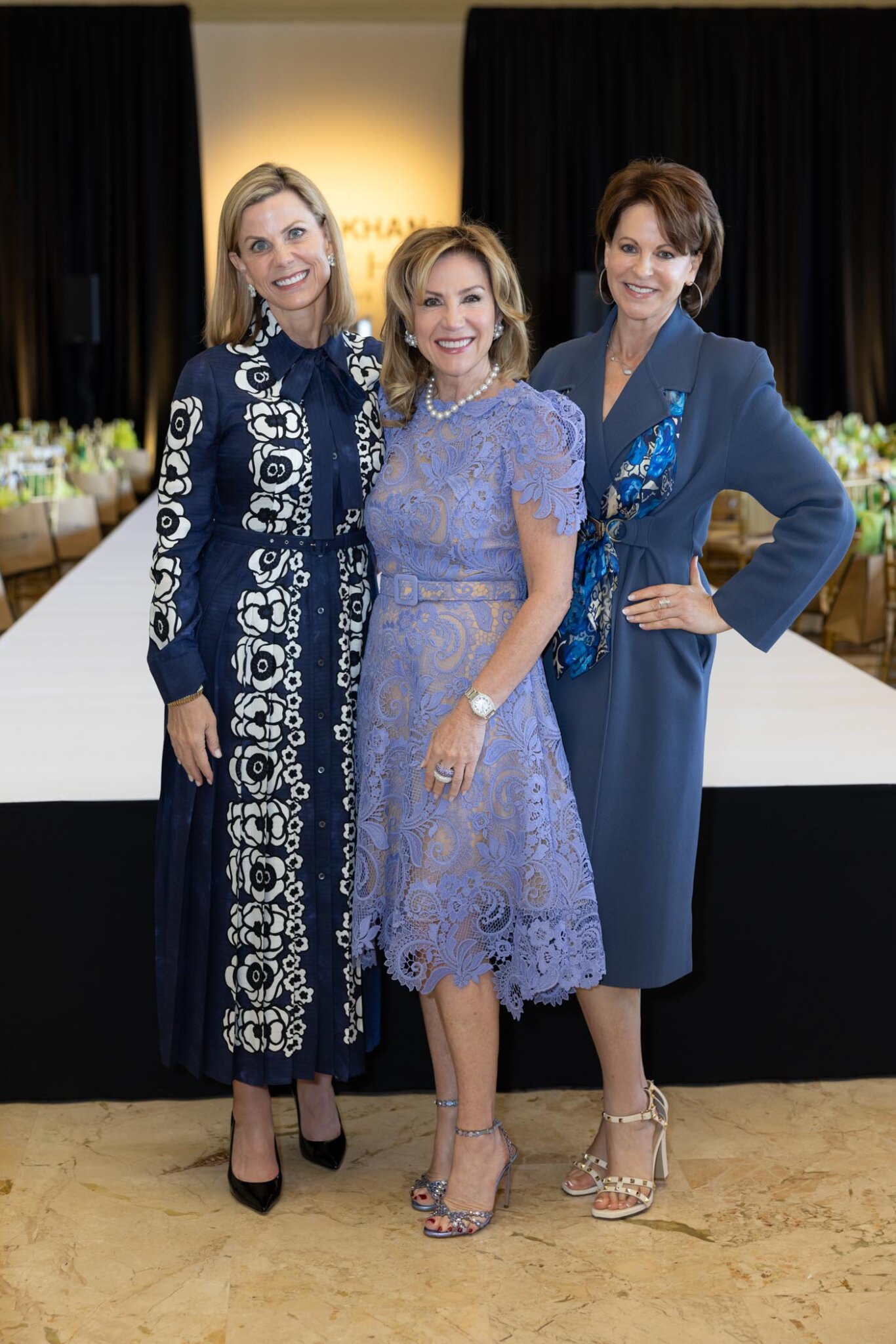 Honorary Chairs, Beth Neuhoff, Vera Alfieri Serrano, Suzanne Niedland at Luncheon & Fashion Show