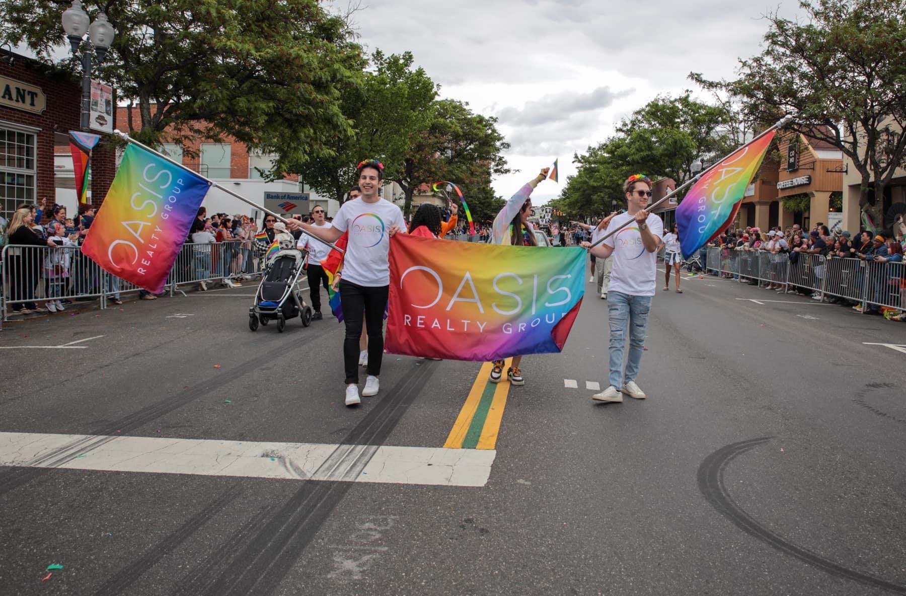 Oasis Realty Group in the 2023 Patchogue Pride Parade