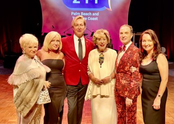 Victoria Schneps, Candi Spitz, Fran Weissler, Sharon L'Herrou, Chairs Guy Clark, Harrison Morgan at Broadway Opens the Doors for 211