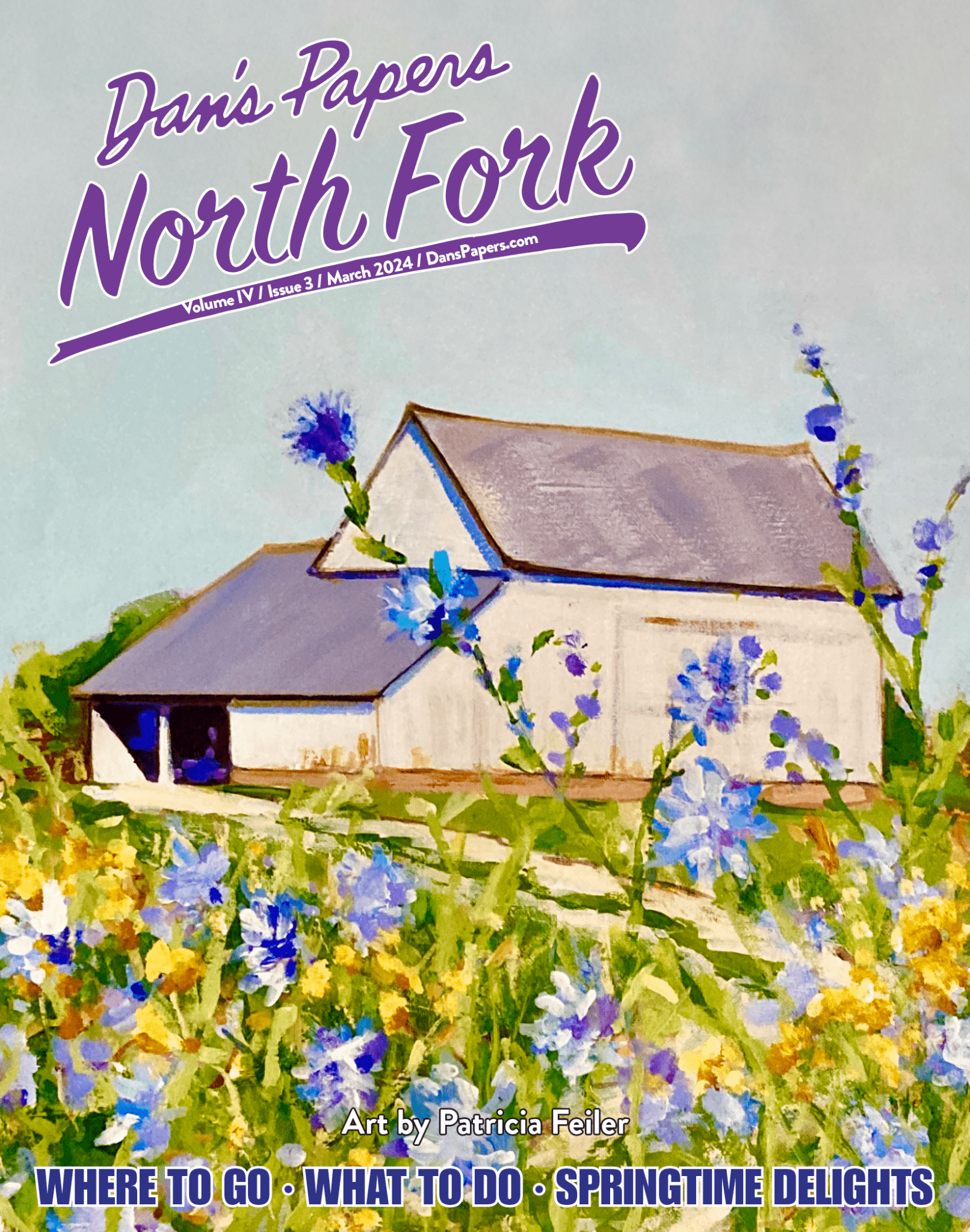 March 2024 Dan's Papers North Fork cover art by Patricia Feiler