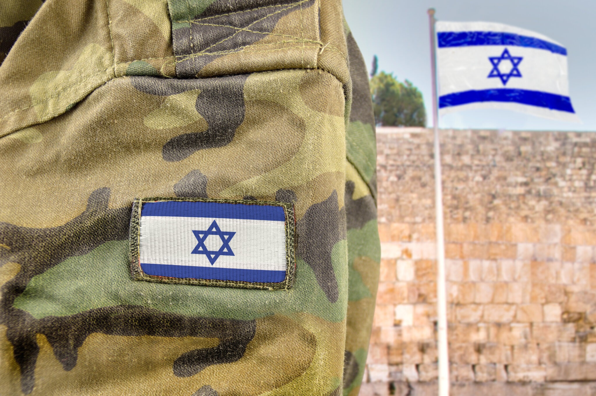 An Israeli solider at The Western Wall
