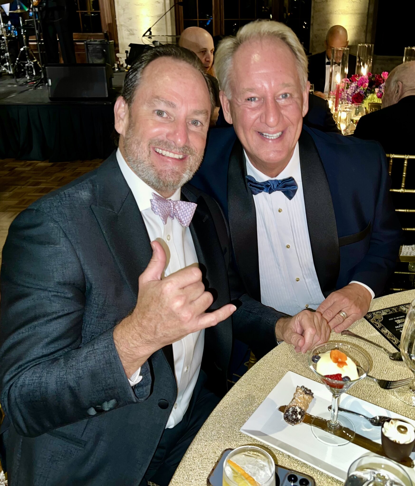 Palm Beach Symphony CEO David McClymont and Doug Evans