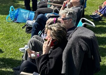 Audience at the Solar Eclipse Viewing