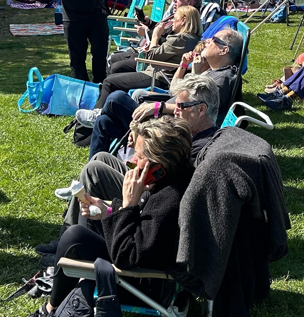 Audience at the Solar Eclipse Viewing