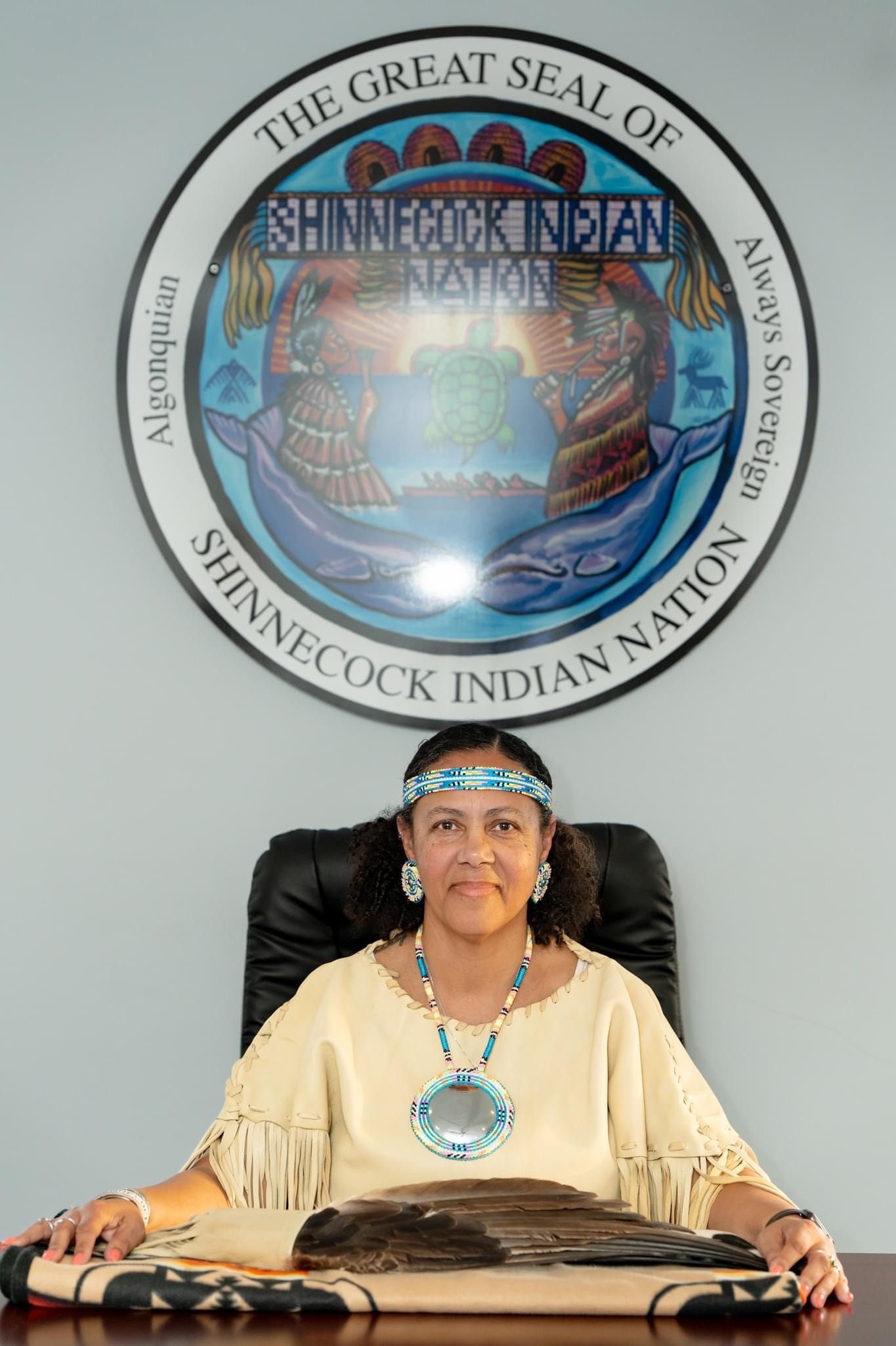 The Shinnecock Nation's first chairwoman of the Council of Trustees is Lisa Goree.