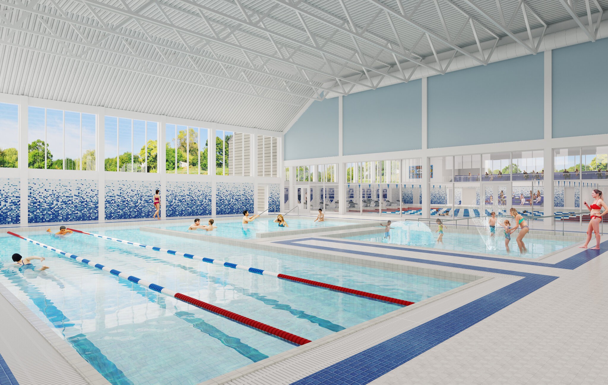The STAR AquaCenter will have two indoor pools in Southampton