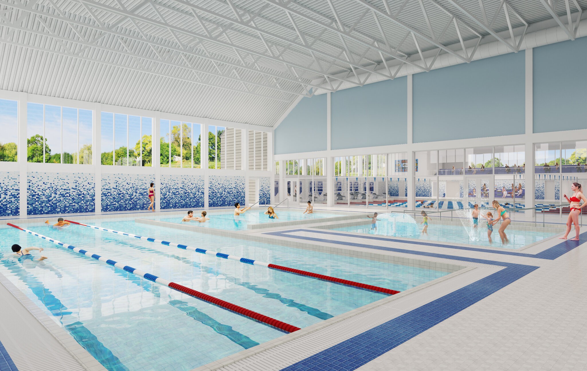 The STAR AquaCenter will have two indoor pools in Southampton