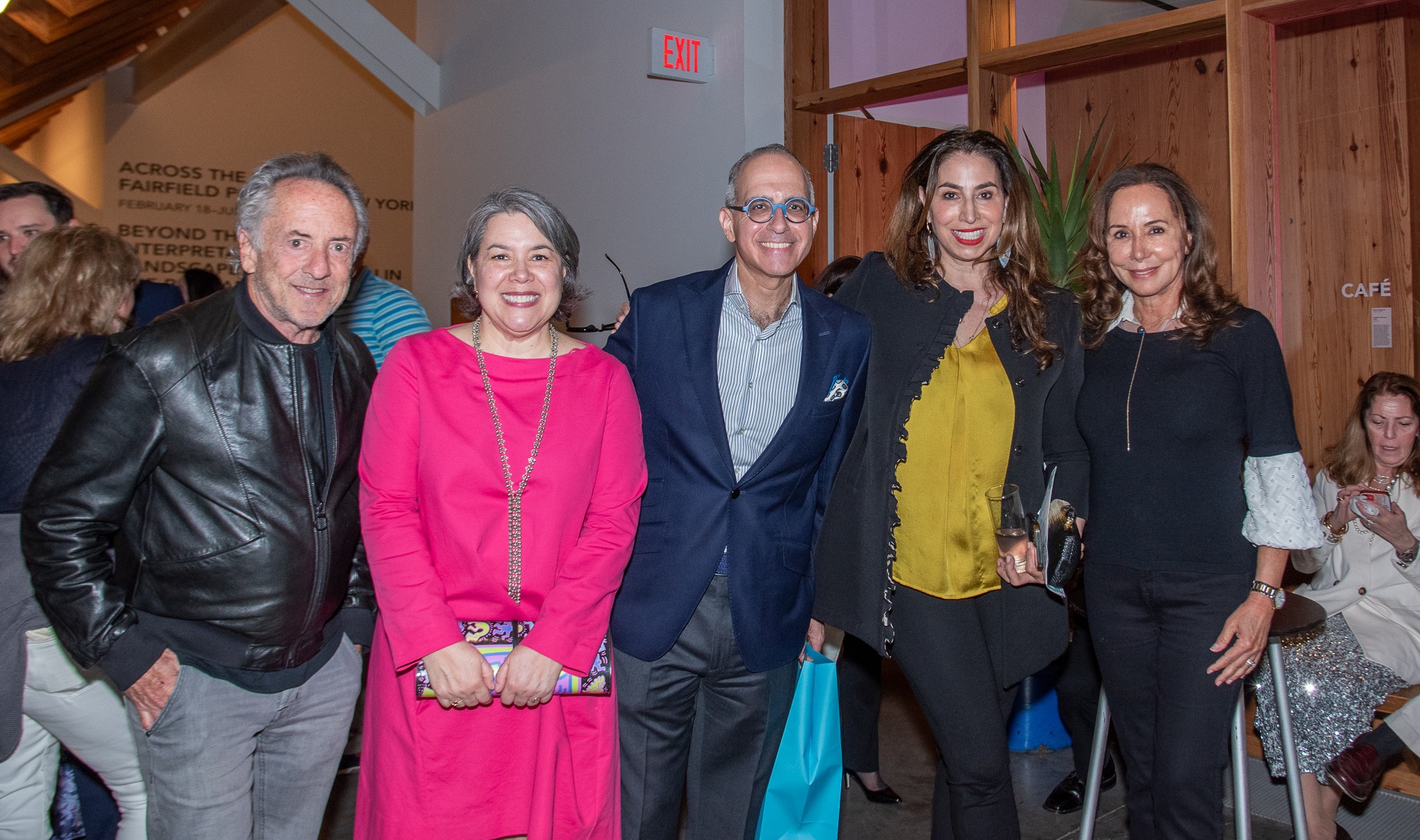 Allan Spivak, Parrish Exec. Dir. Mónica Ramírez-Montagut, Steve Horowitz, Alexandra Stanton, Yanina Spivak at the Spring Fling