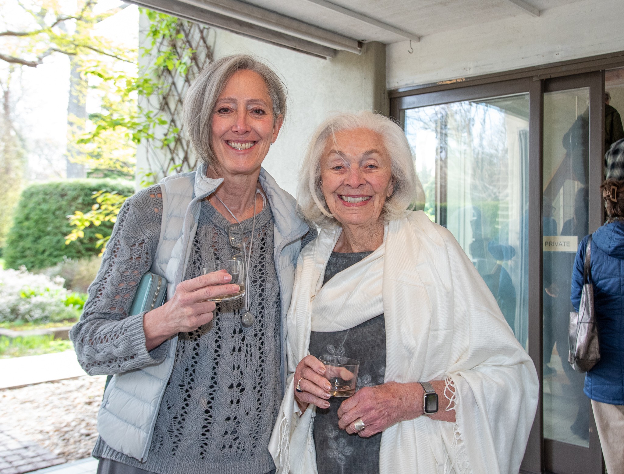 Barbara and Patricia Zack at the LongHouse Reserve