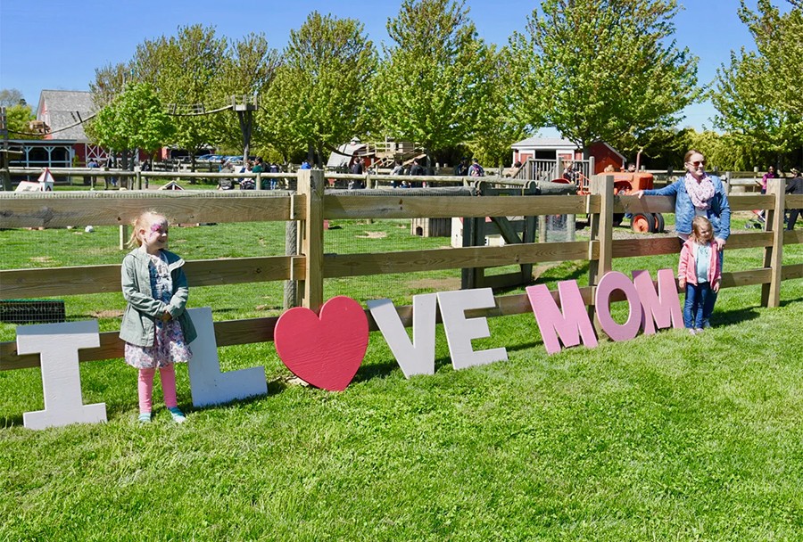 Celebrate Mother's Day with kids at Harbes Family Farm