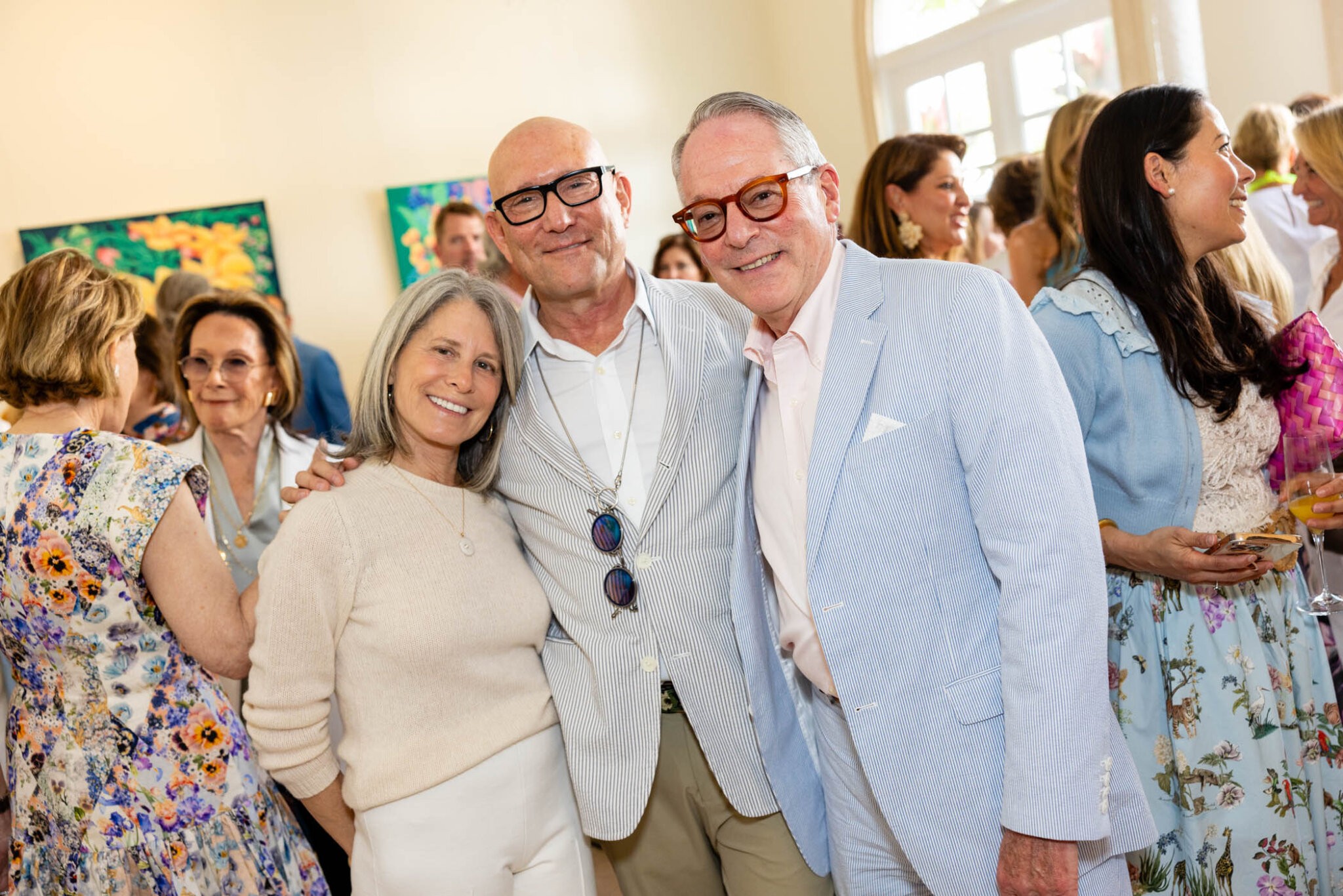 Lisa Schutz, Burt Minkoff, Ken Wise at Guild Hall's Luncheon