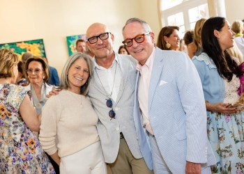Lisa Schutz, Burt Minkoff, Ken Wise at Guild Hall's Luncheon
