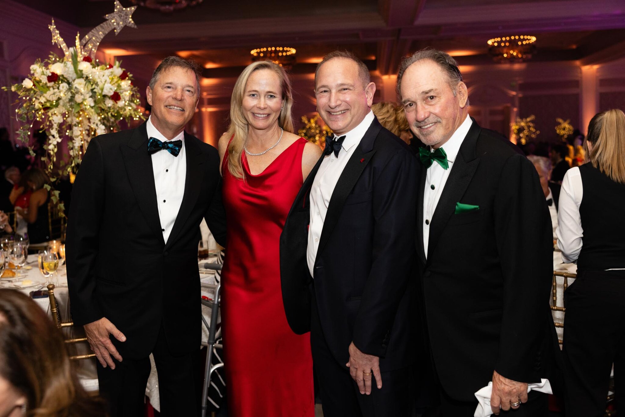 Peter and Simone Bonutti with Moti Ferder and Ron McMackin at the Lady in Red Gala