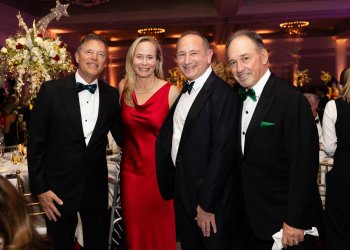 Peter and Simone Bonutti with Moti Ferder and Ron McMackin at the Lady in Red Gala