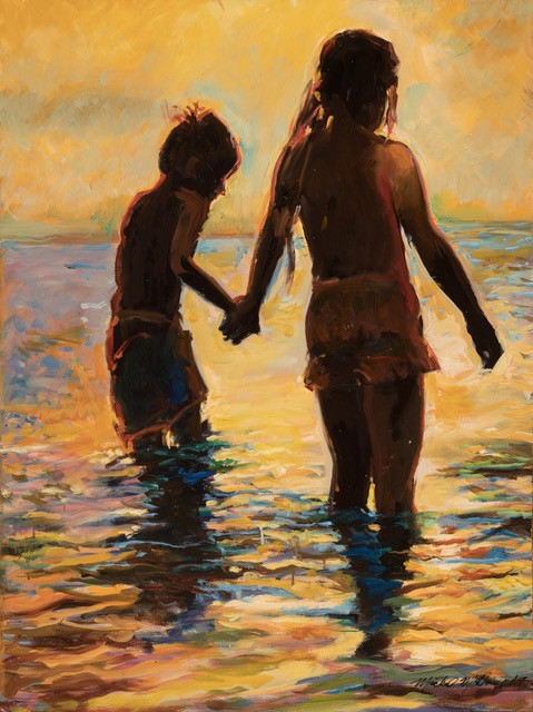 "Sunset Swim" by Michael McDowell