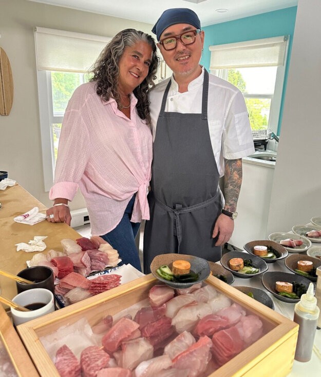Taylor’s Sushi Suite owner Erin Finley and Chef Cheon Ho Hahn, aka “Chef Hancho” (Martc Horowitz)