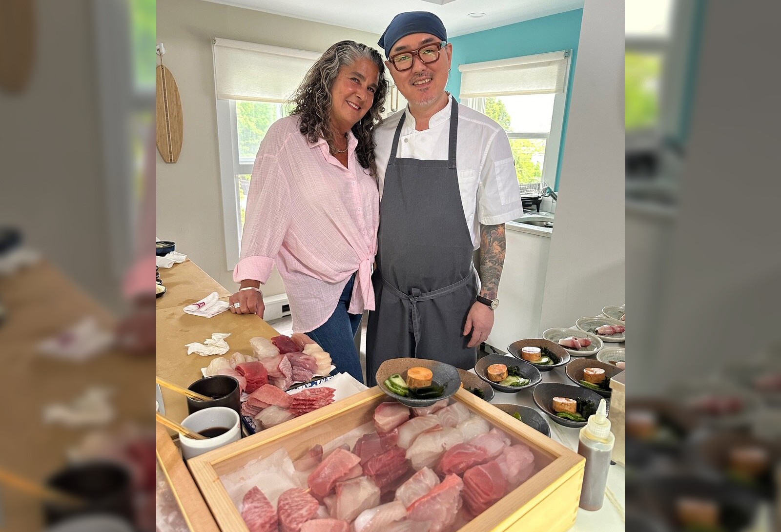 Taylor’s Sushi Suite owner Erin Finley and Chef Cheon Ho Hahn, aka “Chef Hancho” (Martc Horowitz)