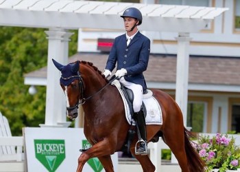 Caleb Scroggins doing dressage Cropped