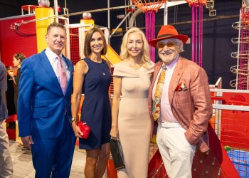 Harvey and Christina Oyer, Alicia Dahill, Herb Wertheim at Donor Dinner