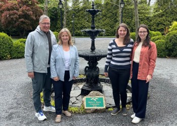 Thomas Moore, Southampton Supervisor Maria Moore, Jacqueline and Elizabeth Moore at Park Dedication